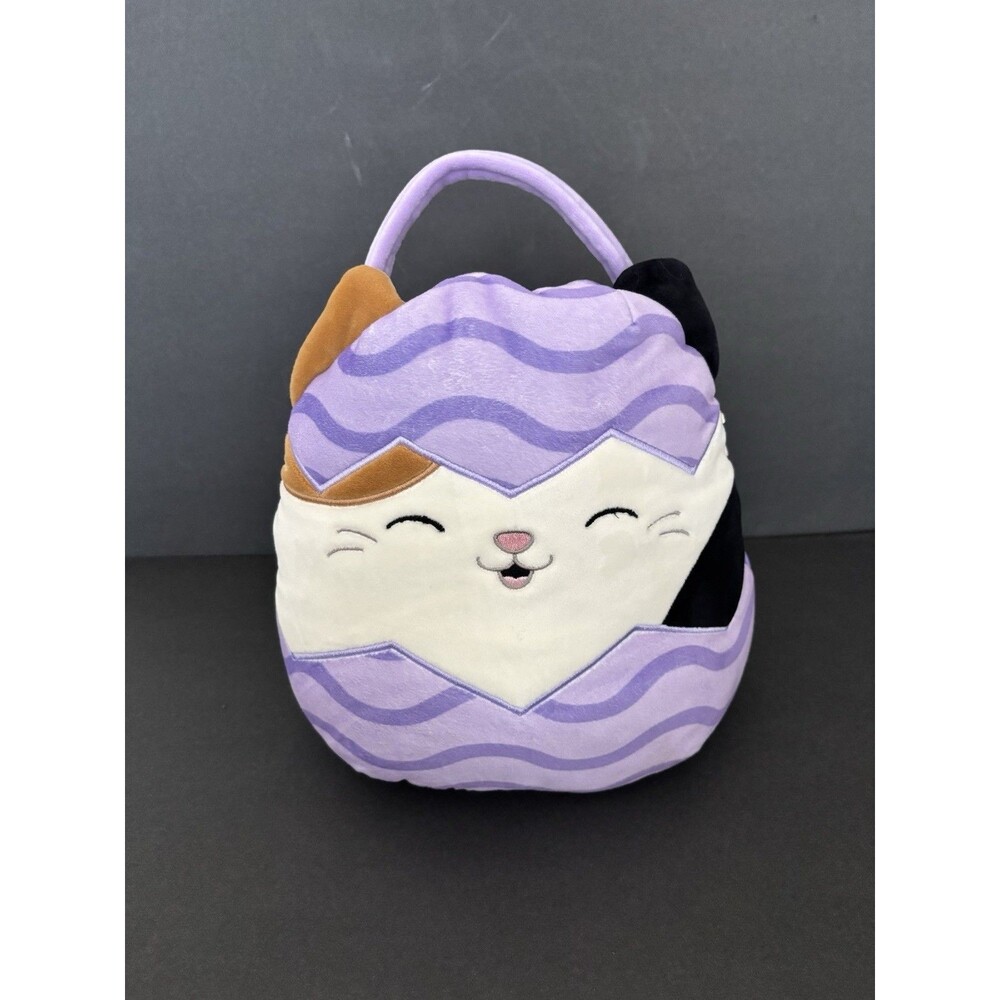 Original Squishmallows Basket 12" Cam The Cat Purse or Easter Eggs Basket